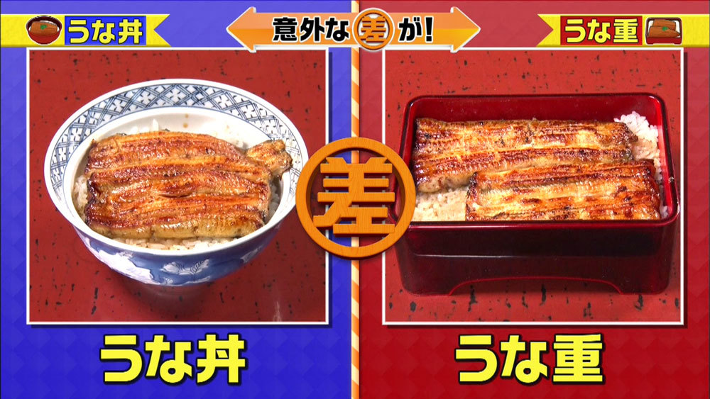 うな丼 と うな重 の差 説明できますか この差って何ですか ニュース テレビドガッチ