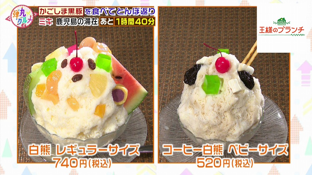 白熊レギュラーサイズとベビーサイズ