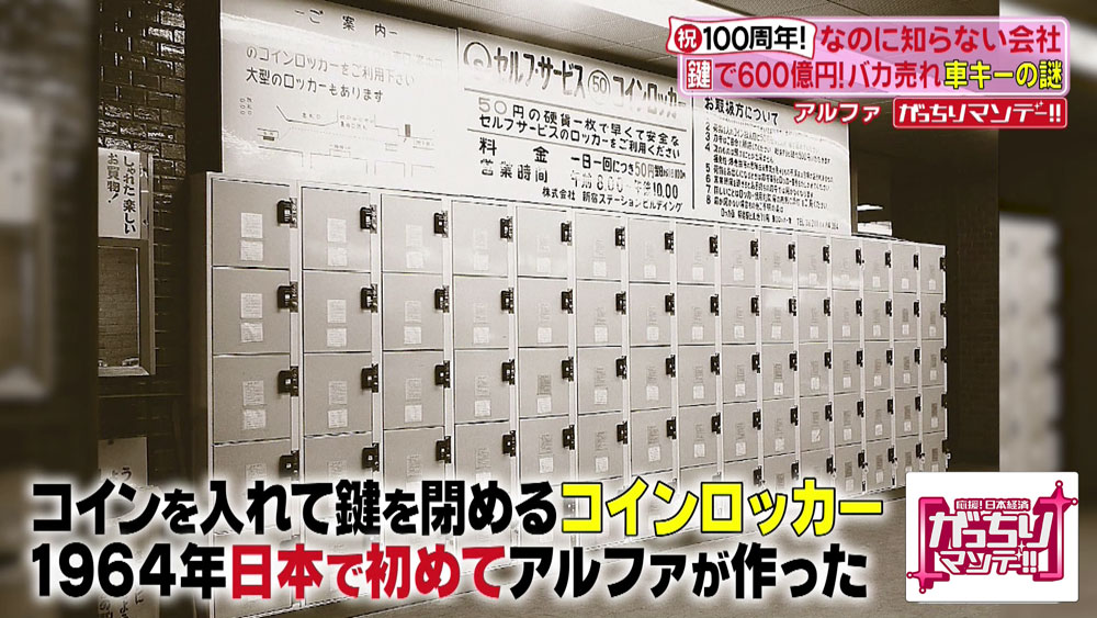 コインロッカーを日本で初めて作ったのも株式会社アルファ