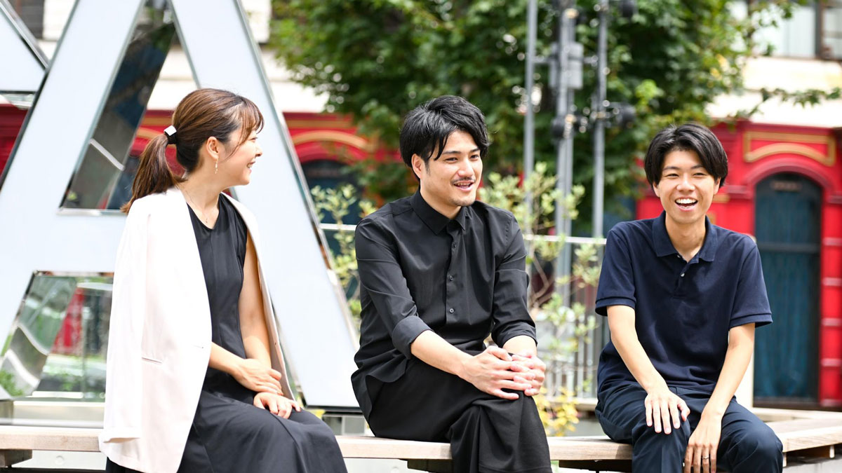 （左から）TBSエンタテインメント・シティ推進室の木村円香、増田隼人、猶原広大