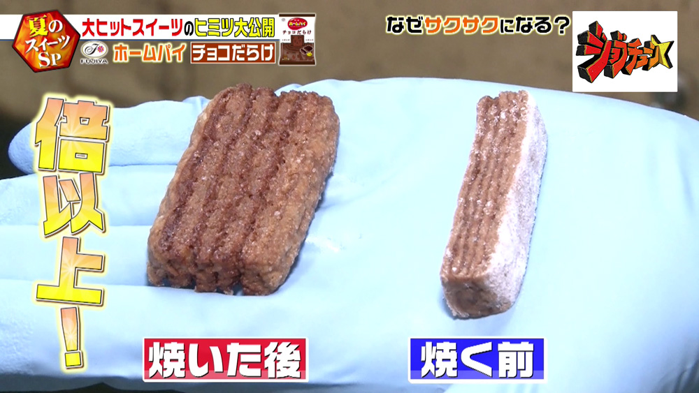 焼き上がりは、倍以上に