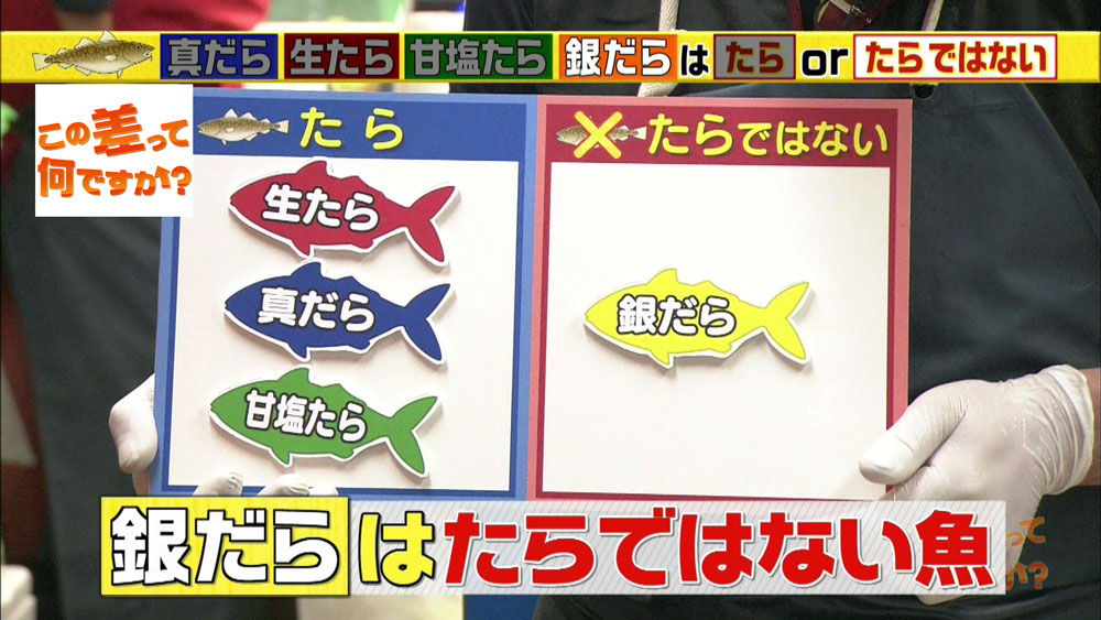 深海魚も混じってます 4つの たら の違いを徹底解説 この差って何ですか ニュース テレビドガッチ