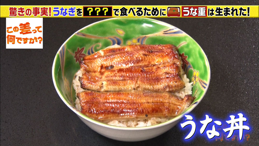 うな丼 と うな重 の差 説明できますか この差って何ですか ニュース テレビドガッチ