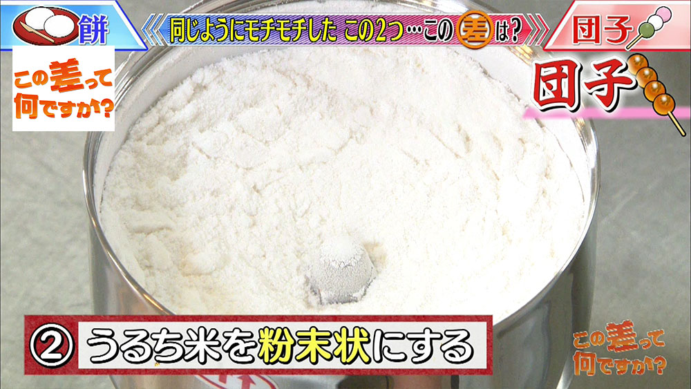 うるち米を粉末状に