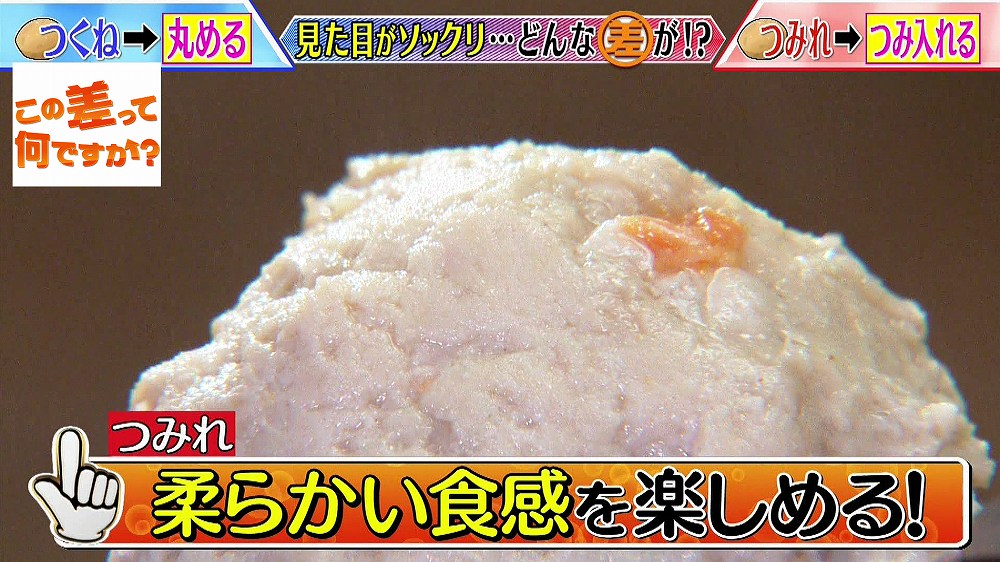 柔らかい食感の「つみれ」