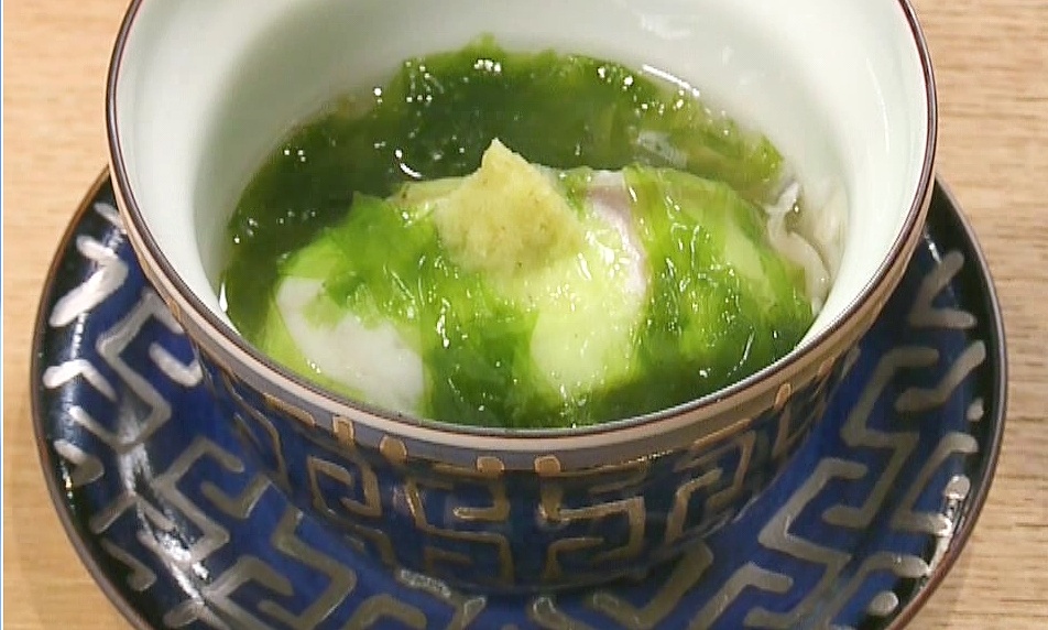 あおさを効かせた特製あん