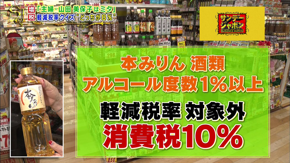 アルコール度数1%以上は消費税10%