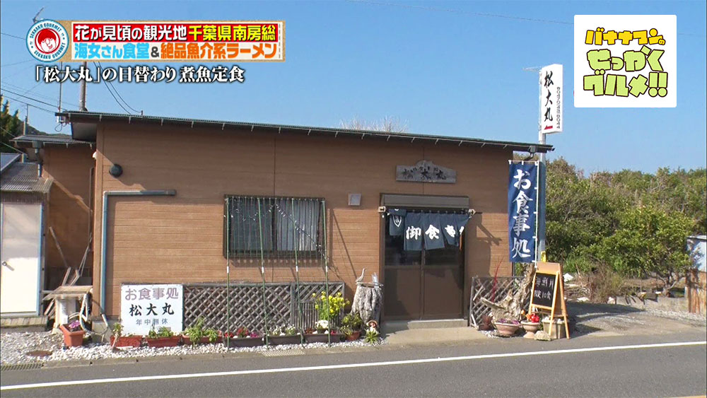 元海女さんが女将 絶品地魚料理のお店 松大丸 へようこそ バナナマンのせっかくグルメ ニュース テレビドガッチ