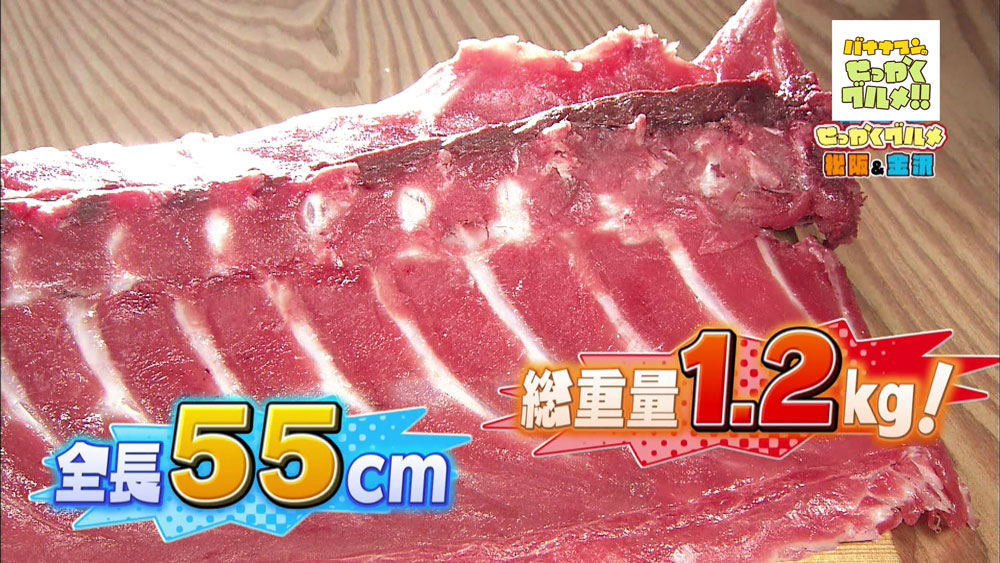 全長55cm、総重量1.2kg