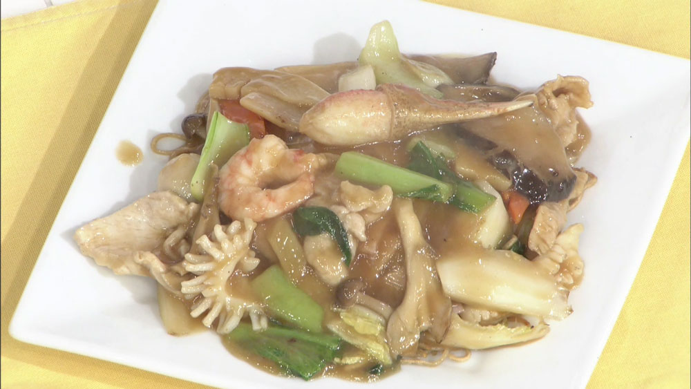 あんかけ焼きそばの完成
