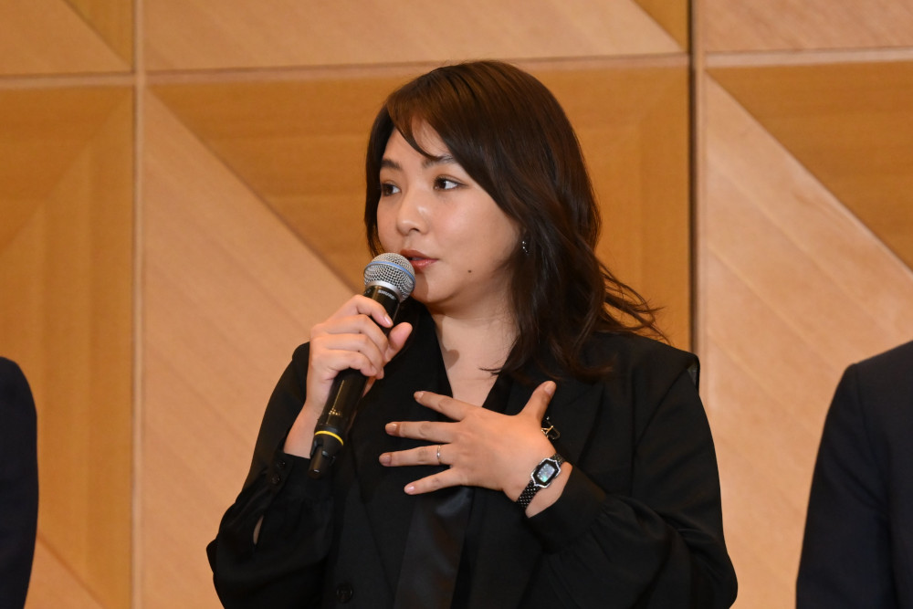 金曜ドラマ『フェイクマミー』制作発表会見より野呂佳代